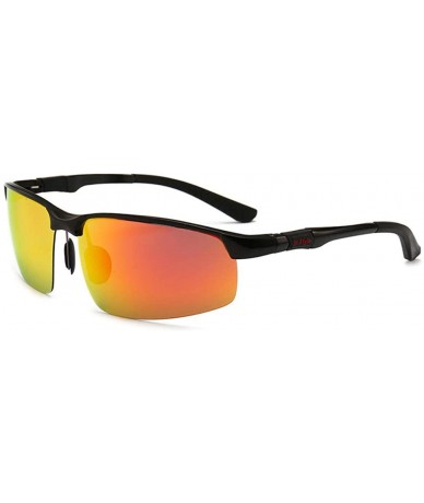 Sport Glasses driving sunglasses aluminum magnesium polarized sunglasses men's sports glasses - Gun Ash-day and Night - CS190...