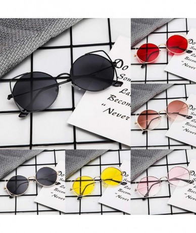 Cat Eye Sunglasses For Women - Cat Eye Eyewear Mirrored Flat Lenses Metal Frame Sunglasses Stylish Outdoor Eyeglasses - CT18R...