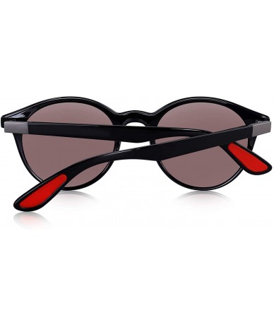 Goggle Sunglasses for Women Vintage Polarized Men Sun Glasses Fashion Shades-UV400 Protection Lens - Blue Mirror - CZ18MH82RX...