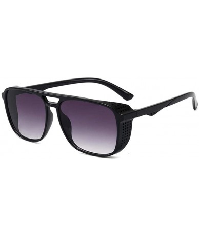 Oval Sunglasses Iron Man with the same glasses men retro trend sunglasses - Shacha Tea - CP190N5YIUH $21.80