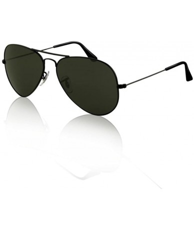 Aviator UV400 Urban Black Aviator Sunglasses - CX1139KDT3F $25.26