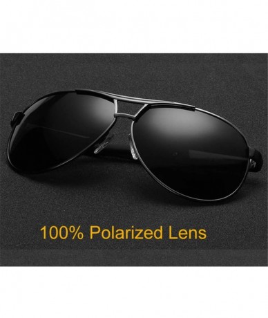 Oval Men Polarized Sunglasses Driving Pilot Sunglass Man Eyewear Sun Glasses - C4 - CP194ODOGGX $19.44