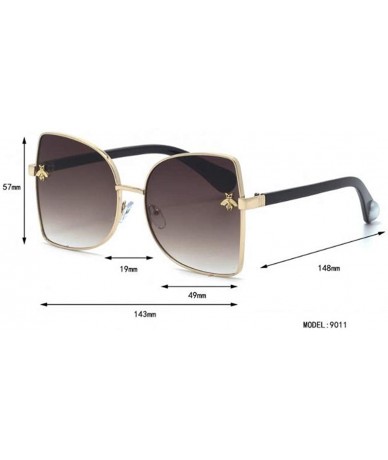 Aviator High-end new fashion sunglasses- pearl big frame sunglasses female trend sunglasses - E - CE18S9X75OR $46.36