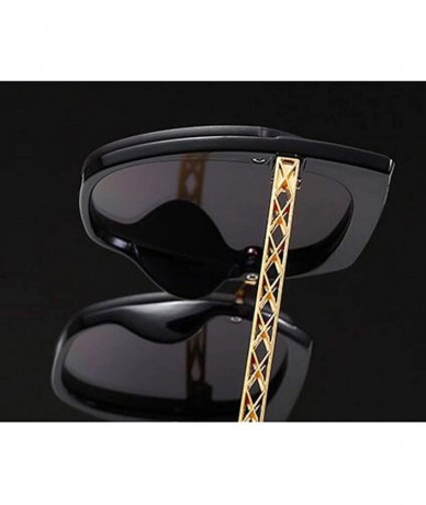 Aviator Fashion large framed diamond sunglasses - ladies UV protection aviator sunglasses - G - CC18RQUS33W $33.43
