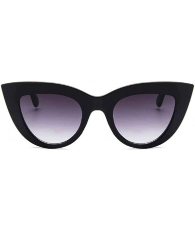 Aviator Retro Plastic Frame Cat Eye Sunglasses Women Ladies Fashion Brand Designer C9 - C4 - CS18YR698SA $10.31