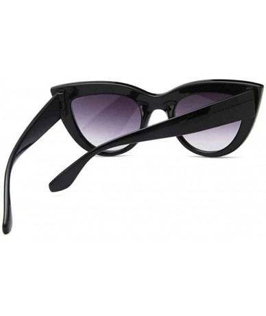 Aviator Retro Plastic Frame Cat Eye Sunglasses Women Ladies Fashion Brand Designer C9 - C4 - CS18YR698SA $10.31