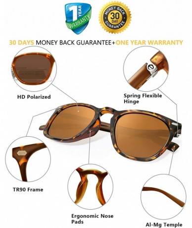 Oversized Polarized Sunglasses Tortoise - Tortoise Frame/Brown Lens - CY194R6YHQA $10.88