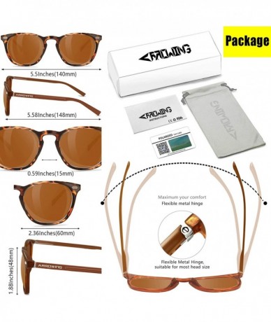 Oversized Polarized Sunglasses Tortoise - Tortoise Frame/Brown Lens - CY194R6YHQA $28.56