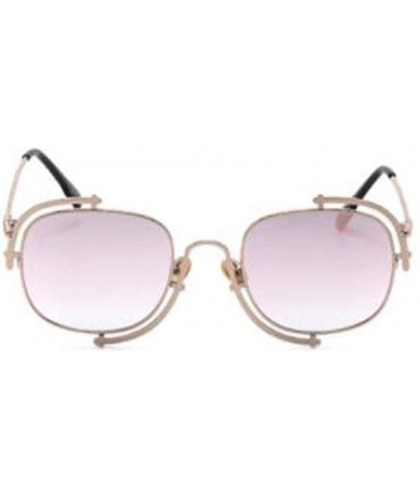 Aviator Classic fashion retro aviator sunglasses - ladies new UV protection small box sunglasses - B - C818SN8ANU8 $40.39