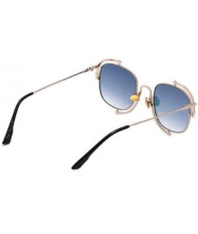Aviator Classic fashion retro aviator sunglasses - ladies new UV protection small box sunglasses - B - C818SN8ANU8 $40.39