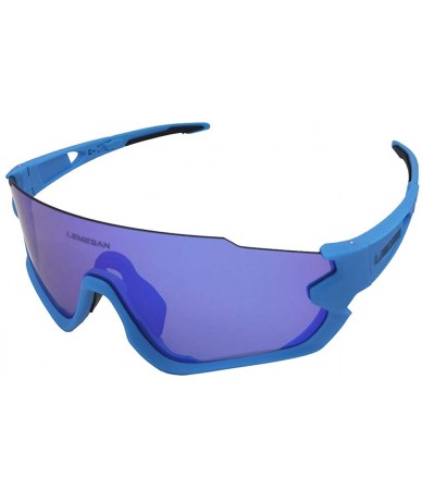 Sport Polarized Sports Sunglasses Cycling Glasses Baseball Fishing Golf Driving Goggle - 06blue&bluelenes - CK18YZZQR96 $18.63