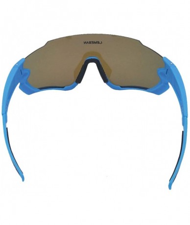 Sport Polarized Sports Sunglasses Cycling Glasses Baseball Fishing Golf Driving Goggle - 06blue&bluelenes - CK18YZZQR96 $18.63