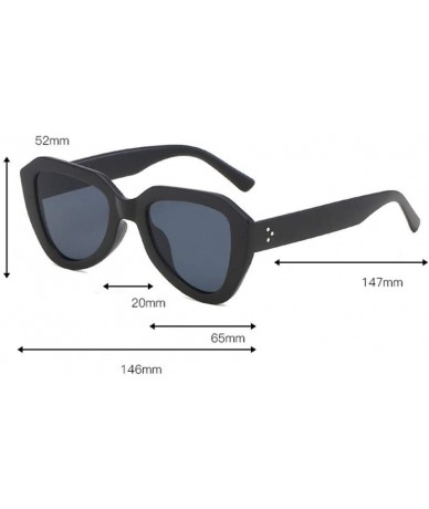 Rectangular Sunglasses Irregular Polarized Glasses - Black - CB18U06CDI6 $11.35