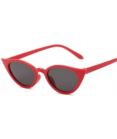 Oval Cateye Women Sunglasses Classic Retro Vintage Oval Sunglasses For Women Eeywear UV400 - Whitegray - C11998X2Q0K $11.16