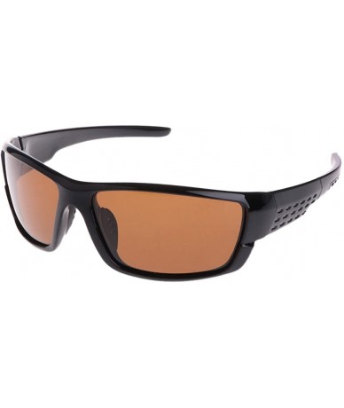 Sport Portable Glasses Fishing Cycling Polarized Outdoor Sunglasses Sport Eyewear UV400 - Brown - CJ18ID9DRZ7 $10.27