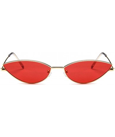 Cat Eye Cute Sexy Cat Eye Sunglasses Women Retro Small Black Red Pink Sun Glasses - Metal Frame-2 - CZ18T85M04X $28.80