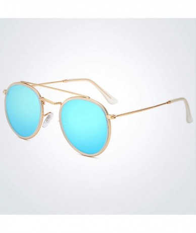 Goggle Classic Round Polarized Sunglasses Men Metal Driving Sun Glasses Women UV400 Shades Sunglass Oculos De Sol - 2 - C3198...
