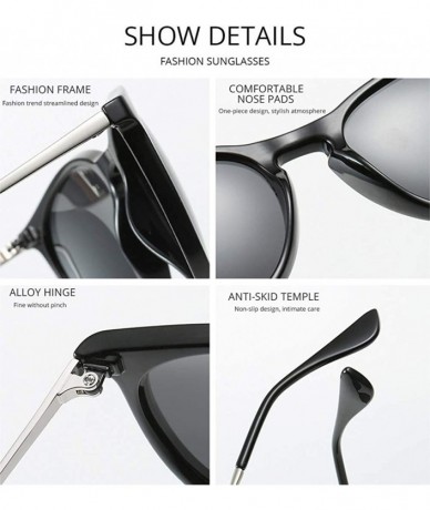Aviator Classic Sunglasses Polarized Protection Mirrored - Black/Pink - CC18T73AEZI $11.31