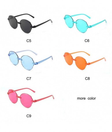 Rimless New Sunglasses Transparent Gradient Sunglasses Multicolor Party Favors Big Rimless Sunglasses INS HOT - Type 3 - CP19...