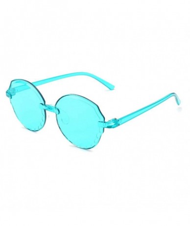 Rimless New Sunglasses Transparent Gradient Sunglasses Multicolor Party Favors Big Rimless Sunglasses INS HOT - Type 7 - CN19...