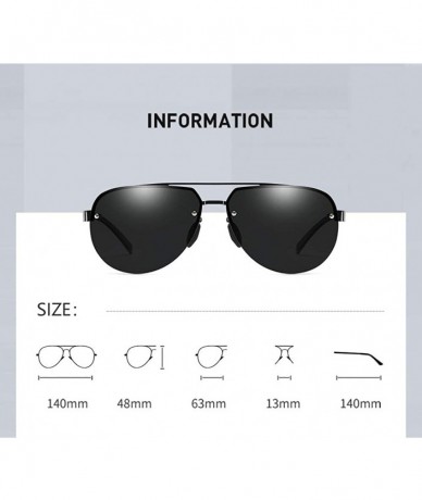 Oversized Women/Men Lightweight Oversized Aviator Night Vision Driving Sunglasses - Mirrored Polarized Lens - CD190HS9TCD $13.09