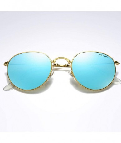 Semi-rimless Unisex Summer Trendy Polarized Folding Eyebrow Pencil Sunglasses Fashion Sun Glasses Eyewear - Blue - CQ196IYO69...
