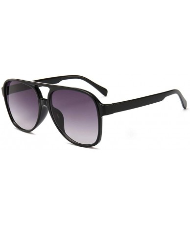 Aviator Classic Aviator Sunglasses - 100% UV Protection - Black - CZ18HS379GM $16.43