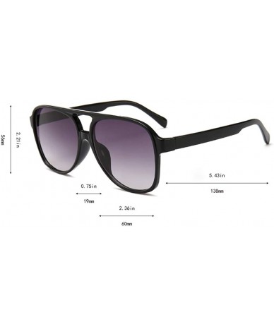 Aviator Classic Aviator Sunglasses - 100% UV Protection - Black - CZ18HS379GM $16.43