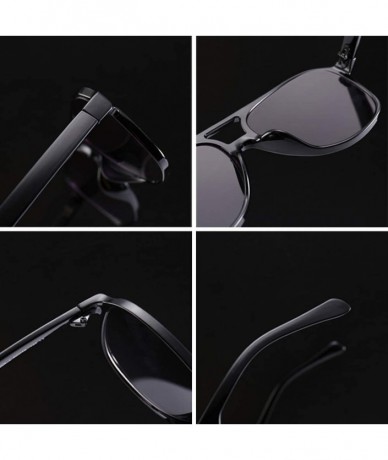 Aviator Classic Aviator Sunglasses - 100% UV Protection - Black - CZ18HS379GM $16.43