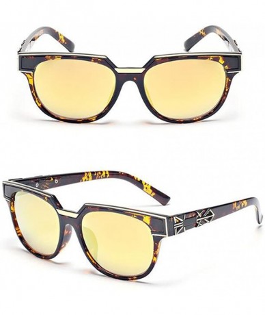 Goggle Hot Unisex Eyewear Metal Plastic Frame UV400 Goggles Anti-UV Outdoor Sunglasses - Leopard Frame/Orange - CH12KCVFZ4J $...