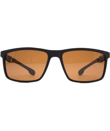 Rectangular p613 Classic Rectangular Polarized- for Mens 100% UV PROTECTION - Brown-brown - CF192TH2KXC $45.61