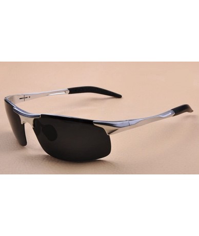Oversized Mirrored Aviator Polarized Driver Sport Sunglasses - Alpaka Frame Gray Lenses - 7V453633419 $14.14