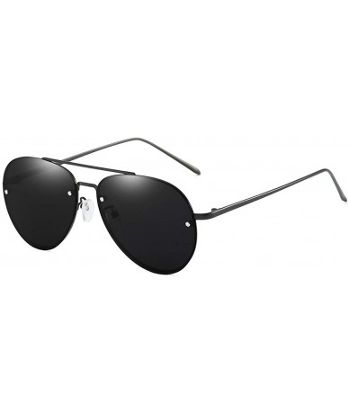 Square Ultra Lightweight Rectangular HD Polarized Sunglasses UV400 Protection for Men Women - A - C7197AZ5C72 $11.79
