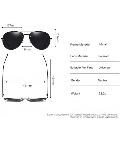 Square Ultra Lightweight Rectangular HD Polarized Sunglasses UV400 Protection for Men Women - A - C7197AZ5C72 $11.79