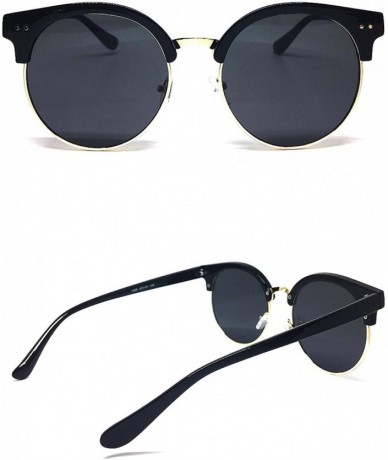Oversized 97018L Premium Oversize Cats eye Womens Mens Mirror Funky Flat Sunglasses - Cat Eye - CW12O56CHOS $30.09