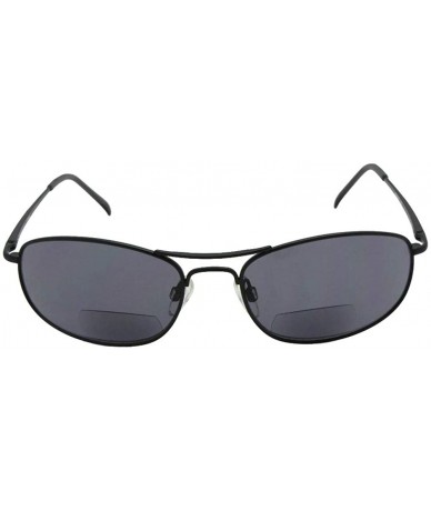 +3.00 Power Modified Aviator Bifocal Sunglasses Style B2 - Black Frame ...