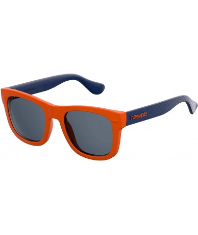 Square Paraty Square Sunglasses - Orange Blue - CW17XMMXO20 $45.26