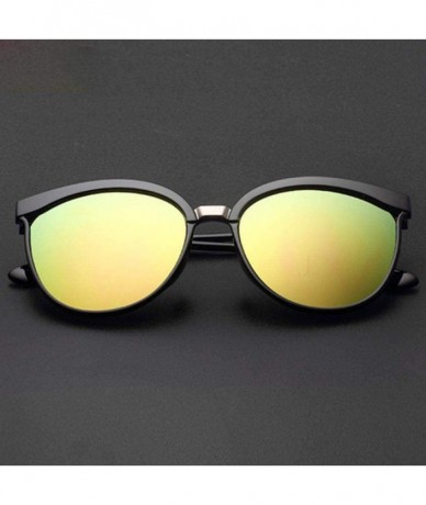 Oversized Candies Brand Designer Cat Eye Sunglasses Women Luxury Plastic Sun Blue Lens - Green Lens - CG18YQN7I47 $20.76