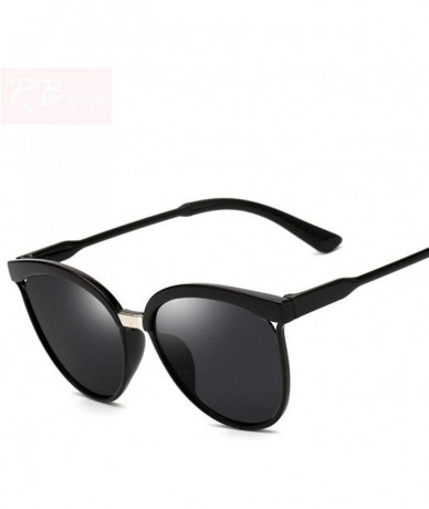 Oversized Candies Brand Designer Cat Eye Sunglasses Women Luxury Plastic Sun Blue Lens - Green Lens - CG18YQN7I47 $20.76