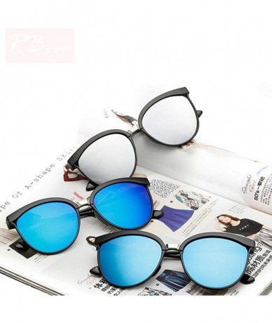 Oversized Candies Brand Designer Cat Eye Sunglasses Women Luxury Plastic Sun Blue Lens - Green Lens - CG18YQN7I47 $20.76
