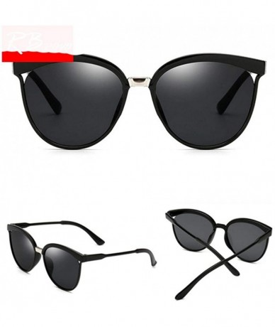 Oversized Candies Brand Designer Cat Eye Sunglasses Women Luxury Plastic Sun Blue Lens - Green Lens - CG18YQN7I47 $20.76