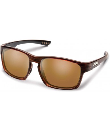 Square Fairfield Medium Fit Sunglasses - Burnished Brown / Polarized Brown - CY196I6OSUM $84.59
