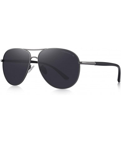Oversized Oversized Polarized Sunglasses Protection - Gray - C118XYR8GCT $26.33