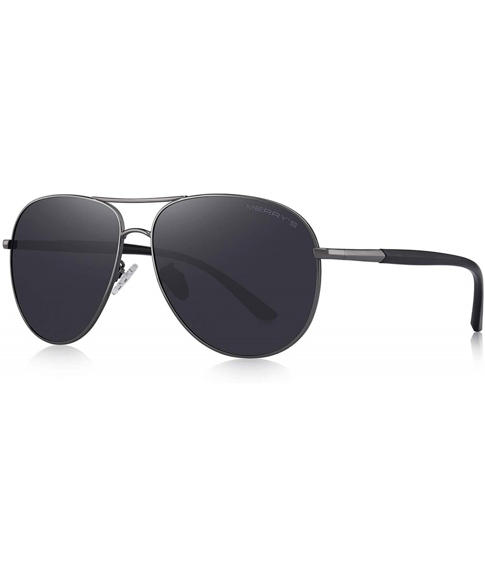 Oversized Oversized Polarized Sunglasses Protection - Gray - C118XYR8GCT $15.28
