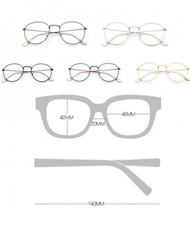 Goggle Clear lens Glasses Metal Vintage Retro Fashion Eyewear for Men and women - Black - C718CKXD0L9 $17.54