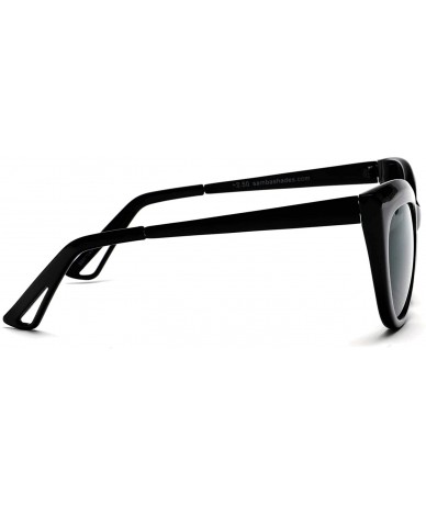 Oval Bifocal Reading Sunglasses Fashion Cat Eye Sunglass Readers Oversized Women's CatEye Glasses - Black - C118W7N52NW $13.00
