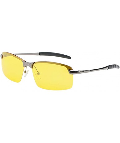 Sport Night Driving Glasses-Vision Anti Glare Drivers Polarized UV400 Fit Over - Gray - CR18Q5N3KWL $9.62