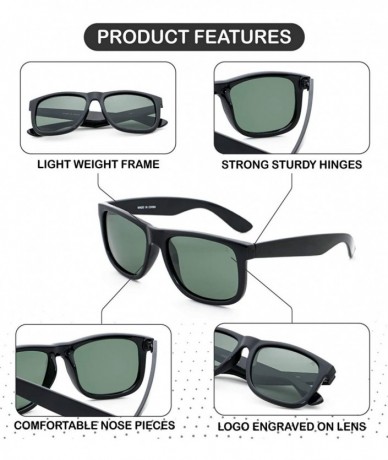 Square Polarized Square Sunglasses for Men - Driving Sunglasses - Classic Eyewear For Women UV 400 Protection - CT194G7W2QG $...