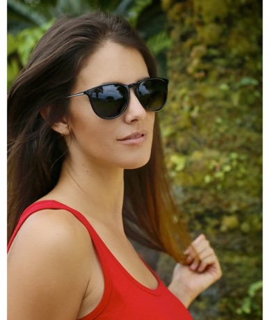 Round Polarized Sunglasses for Women with 100 Percent Uv Protection and Designer Style - CC120GW55FN $23.88