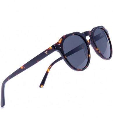 Rectangular Polygon Acetate Sunglasses polarized women black sunglasses Vintage Sun Glasses HD UV Protection - C218INUMIDK $8.08